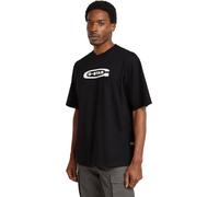 G-Star Homme Old skool logo boxy regular tee, Noir (dk black D26350-C336-6484), M