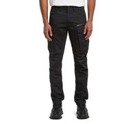 G-STAR Homme Pantalon Rovic Zip 3D Regular Tapered, Noir (dk black D02190-E064-6484), 36W / 32L