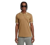 G-Star Homme Polo Dunda Slim Stripe , Beige (safari D17127-5864-B444), L