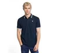 G-star Dunda Slim Stripe Short Sleeve Polo Bleu XS Homme