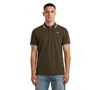 G-STAR Homme Polo Dunda Slim Stripe, brun (wren D17127-5864-H336), S