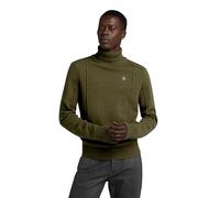 G-Star Homme Pull en Maille Structure Turtle, Vert (dark olive D23937-D447-C744), S