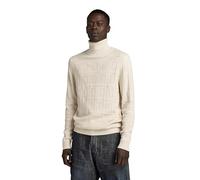 G-Star Homme Pull en Maille Table Structure Turtle, Beige (eggnog D23934-D167-G076), M