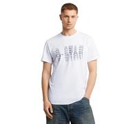 G-Star Homme Shattered gr regular tee, Blanc (white D25140-336-110), L