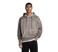 G-Star Homme Sweat à Capuche Garment Dyed Loose, Gris (elephant skin gd D24219-D249-G107), S
