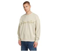 G-Star Homme Sweat Chenille G-Script Loose, Blanc (whitebait D25134-D257-1603), XL
