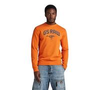 G-Star Homme Sweat Skeleton Dog Graphic, Orange (orange D24413-D562-1018), L