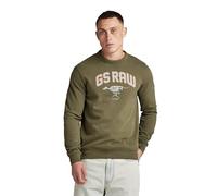 G-Star Homme Sweat Skeleton Dog Graphic, Vert (shadow olive D24413-D562-B230), M