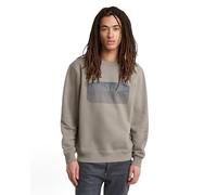 G-Star Homme Sweat Stacked Old Skool Logo, Beige (elephant skin D25099-D733-G106), L