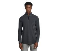 G-Star Homme T-Shirt à Manches Longues Overdyed Half Zip, Noir (dk black gd D26451-D895-B564), XL