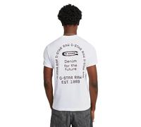 G-Star Homme T-shirt Back Graphic Arch, Blanc (white D26047-C336-110), M