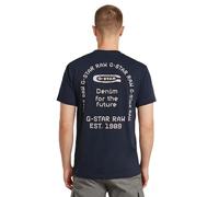 G-Star Homme T-shirt Back Graphic Arch, Bleu (salute D26047-C336-C742), L