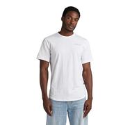 G-Star Homme T-Shirt Back Graphic Lash, Blanc (white D24431-C372-110), L