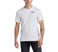 G-Star Homme T-Shirt Back Graphic Slim, Blanc (white D23906-336-110), S