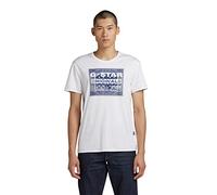 G-Star Homme T-Shirt Bandana, Blanc (white D23158-336-110), L