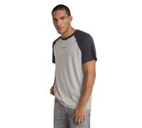 G-Star Homme T-Shirt Baseball Loose, Multicolore (milk htr/dk black htr D24630-336-G634), XL