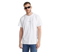 G-Star Homme T-Shirt Center Chest Logo Loose, Blanc (white D25677-C336-110), L
