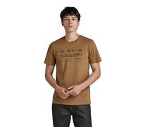 G-Star Homme T-Shirt Distressed Originals Slim, brun (dk fawn D24420-336-7172), S