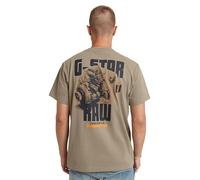 G-Star Homme T-Shirt Engine Back Graphic Loose, Vert (shamrock D24690-C336-2199), XL