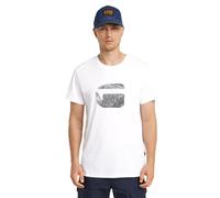 G-Star Homme T-Shirt Finger Print Burger, Blanc (white D26041-C506-110), L