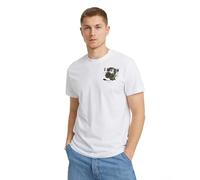 G-Star Homme T-Shirt Headphones Back Graphic, Blanc (white D24687-C372-110), M