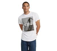 G-Star Homme T-Shirt HQ Oldskool Logo Lash, Blanc (white D24683-C372-110), M