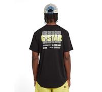 G-Star Homme T-shirt Lash Back Graphic, Noir (dk black D26043-C372-6484), XS