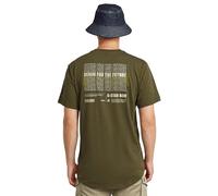 G-Star Homme T-shirt Lash Back Graphic, Vert (shadow olive D26043-C372-B230), L