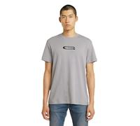 G-Star Homme T-Shirt Old Skool Logo, Gris (grey alloy D25967-C812-G276), L