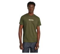 G-Star Homme T-Shirt Old Skool Logo, Vert (shadow olive D25967-C812-B230), S