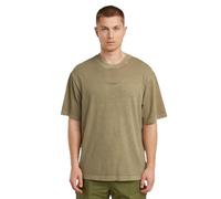 G-Star Homme T-Shirt Overdyed Center Chest Boxy, Beige (safari gd D24780-C756-C805), L