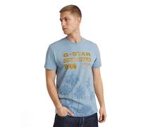G-Star Homme T-Shirt Palm Originals, Bleu (faze blue D24681-336-6481), XS