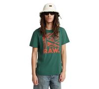 G-Star Homme T-Shirt RAW. Construction, Vert (blue spruce D24685-C506-G282), S