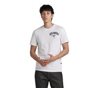 G-Star Homme T-Shirt Skeleton Dog Chest Graphic Slim, Blanc (white D24424-C372-110), S