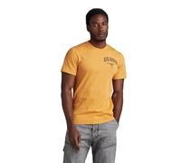 G-Star Homme T-Shirt Skeleton Dog Chest Graphic Slim, Orange (golden nugget D24424-C372-G281), M