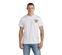 G-Star Homme T-Shirt Vest Back Graphic, Blanc (white D24423-336-110), XL