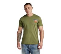 G-Star Homme T-Shirt Vest Back Graphic, Vert (sage D24423-336-724), M