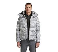 G-Star Homme Veste à capuche G-Whistler Padded, Multicolore (cool grey woodland camo D20100-C441-D436), XL