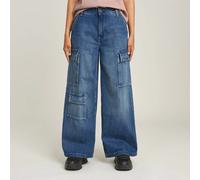 G-Star Mega Cargo Dnm Jeans Antique Cosmic Blue Taille: W31 | Pantalons Cargo Outlet | Femme | Bleu
