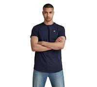 G-Star T-shirt Lash côtelé manches courtes Bleu XS Homme