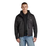 G-STAR Long Pocket Track Overshirt Surchemises, Noir (Noir foncé D24744-A504-6484), M Homme