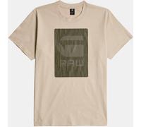 G-Star Homme T-Shirt Burger Box Rain Loose, Beige (dk brick D26478-C336-1214), XL