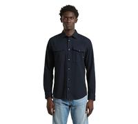 G-Star Men's Marine Slim Long Sleeve Shirt, Size: S, Color Blue