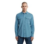 G-Star Men's Marine Slim Long Sleeve Shirt, Size: XXL, Color Blue