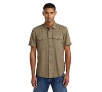 G-star Marine Short Sleeve Shirt Beige 2XL Homme