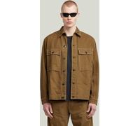 G-star Men's Mosa Denim Cotton Long Sleeve Overshirt Sable Très grand Male