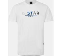 G-star Multi Logo Graphic T-Shirt Blanc Moyen Male