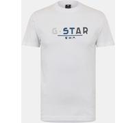 G-star Multi Logo Graphic T-Shirt Blanc Très petit Male