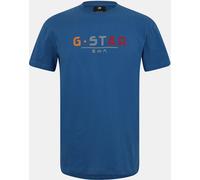 G-star Multi Logo Graphic T-Shirt Bleu Rétro Moyen Male