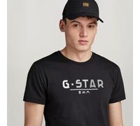 G-star Multi Logo Graphic T-Shirt Dk Noir Très petit Male